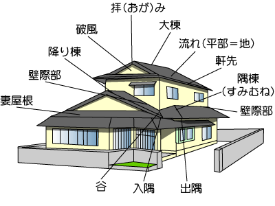 部位の名称